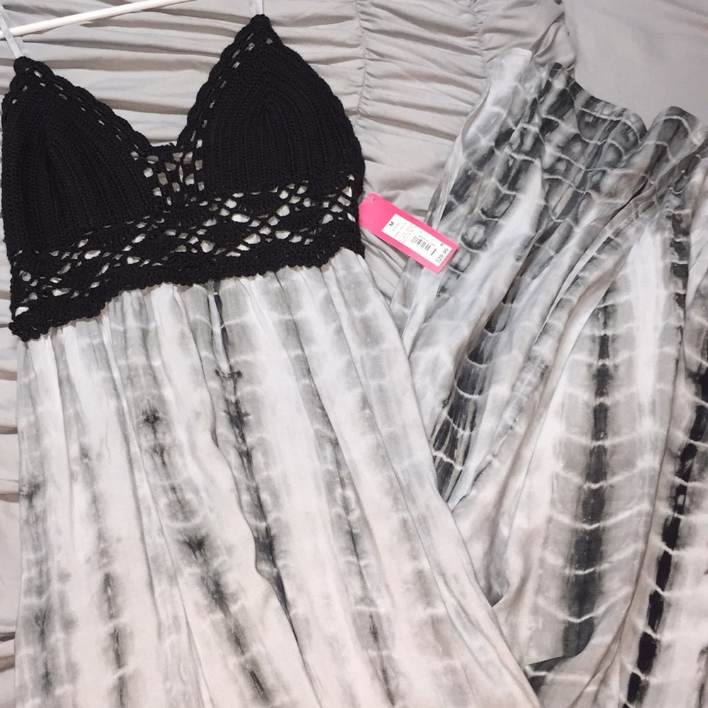 Crochet top maxi dress